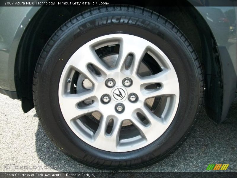 Nimbus Gray Metallic / Ebony 2007 Acura MDX Technology
