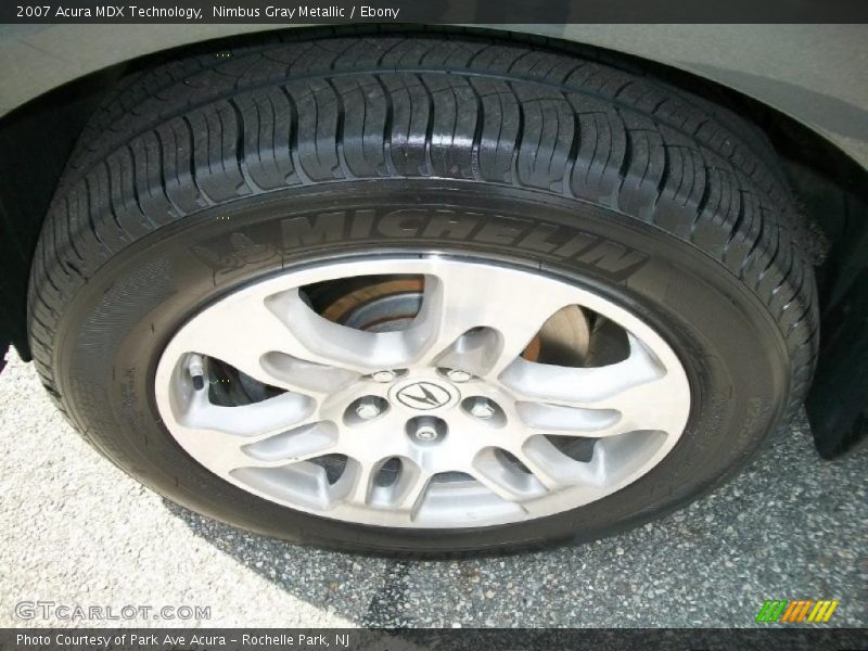 Nimbus Gray Metallic / Ebony 2007 Acura MDX Technology