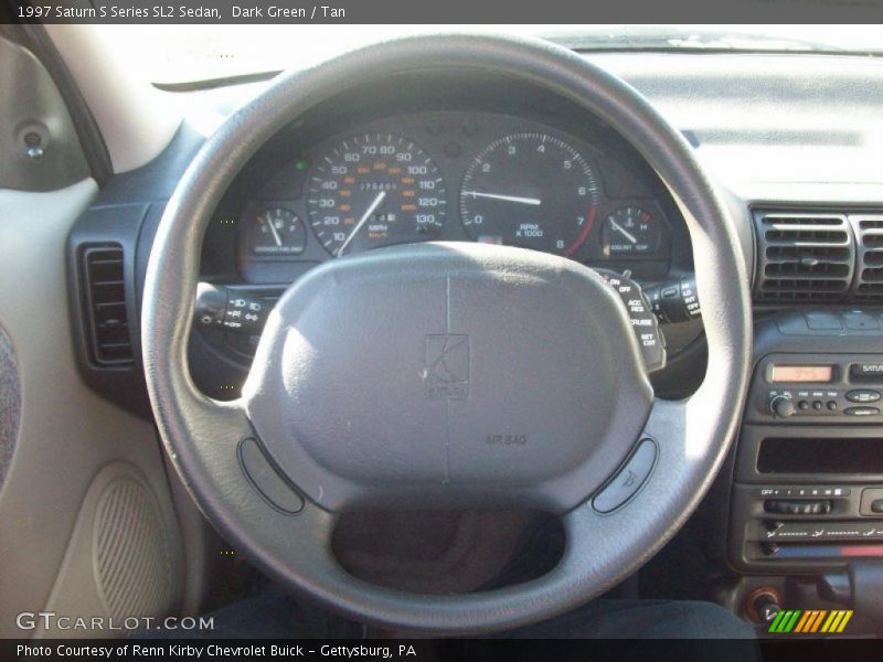 Dark Green / Tan 1997 Saturn S Series SL2 Sedan