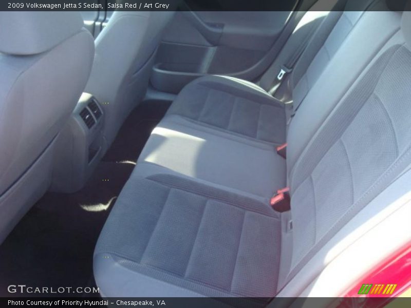 Salsa Red / Art Grey 2009 Volkswagen Jetta S Sedan