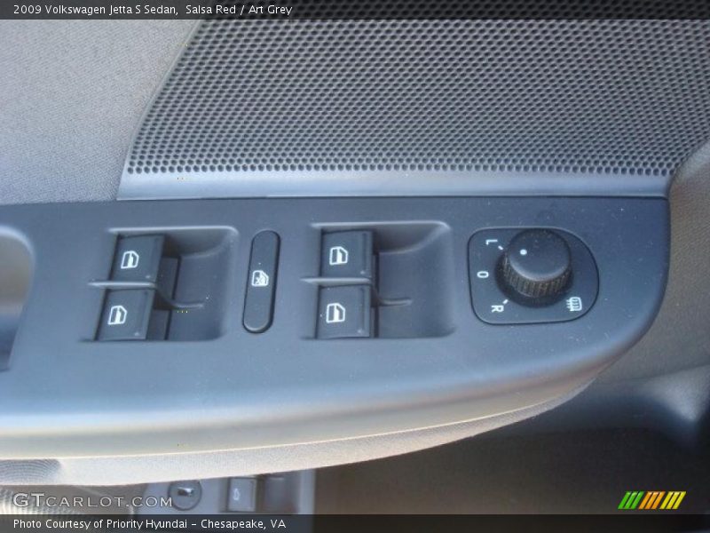 Salsa Red / Art Grey 2009 Volkswagen Jetta S Sedan