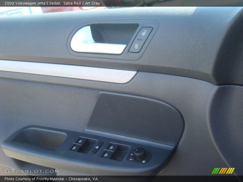 Salsa Red / Art Grey 2009 Volkswagen Jetta S Sedan