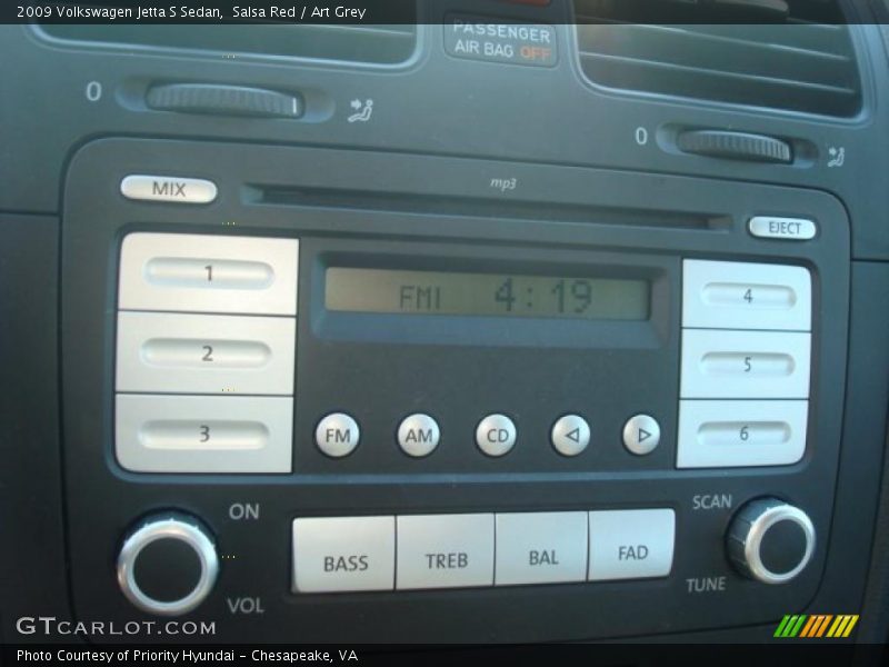 Salsa Red / Art Grey 2009 Volkswagen Jetta S Sedan