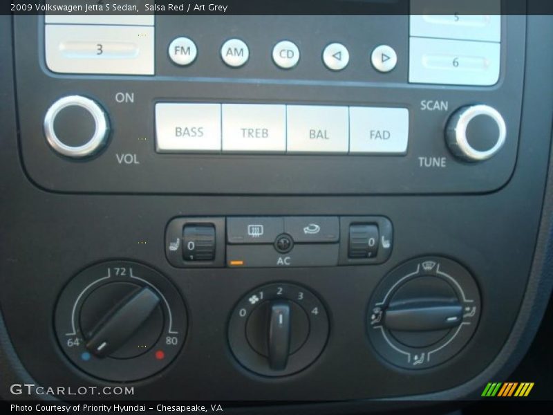 Salsa Red / Art Grey 2009 Volkswagen Jetta S Sedan