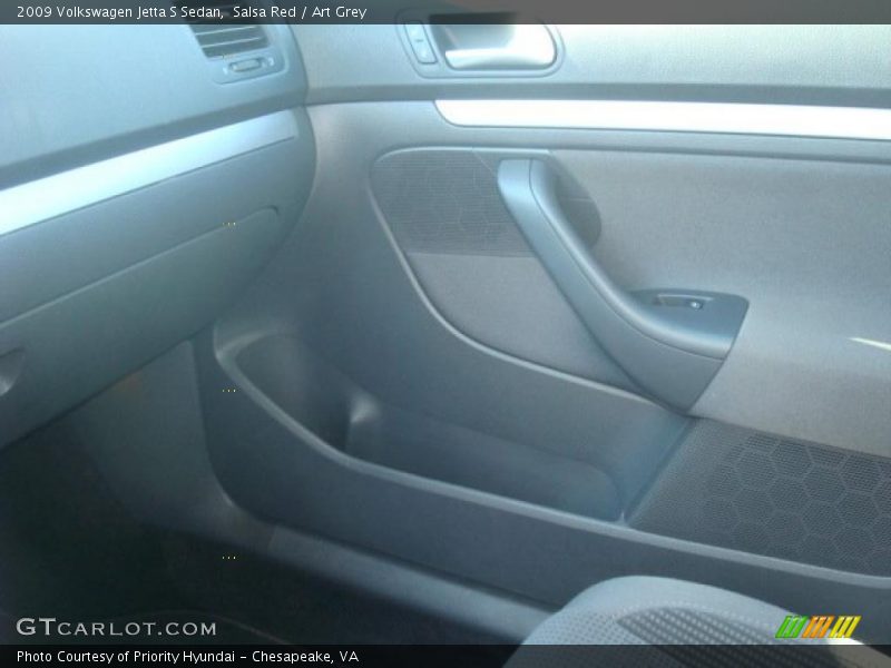 Salsa Red / Art Grey 2009 Volkswagen Jetta S Sedan