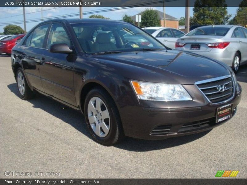 Cocoa Metallic / Camel 2009 Hyundai Sonata GLS V6