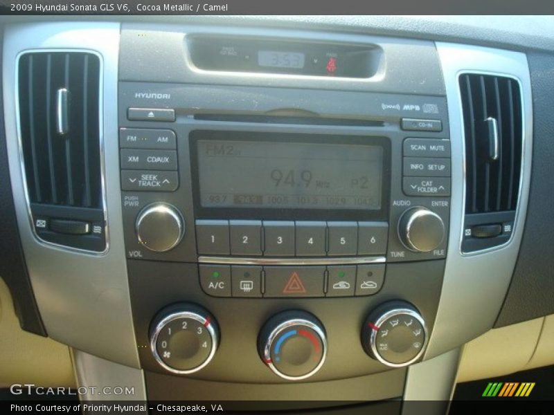 Cocoa Metallic / Camel 2009 Hyundai Sonata GLS V6