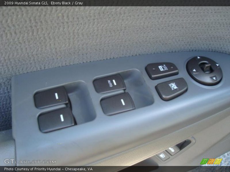 Ebony Black / Gray 2009 Hyundai Sonata GLS