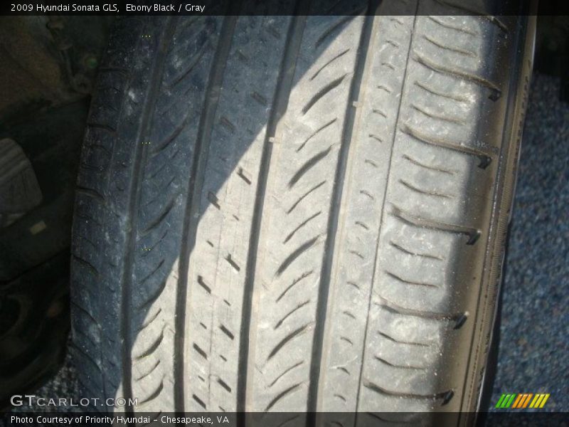 Ebony Black / Gray 2009 Hyundai Sonata GLS