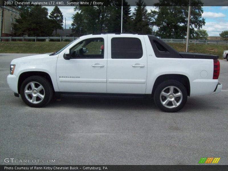 Summit White / Ebony 2007 Chevrolet Avalanche LTZ 4WD