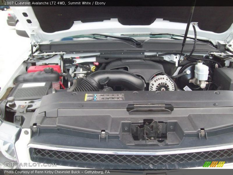 Summit White / Ebony 2007 Chevrolet Avalanche LTZ 4WD