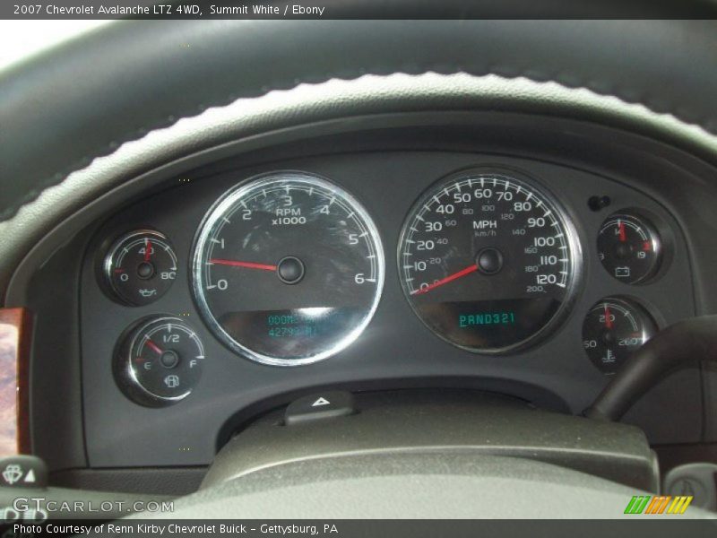 Summit White / Ebony 2007 Chevrolet Avalanche LTZ 4WD