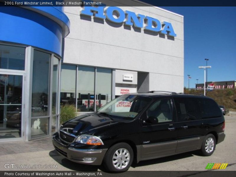 Black / Medium Parchment 2001 Ford Windstar Limited
