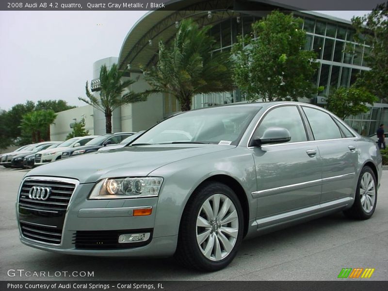 Quartz Gray Metallic / Black 2008 Audi A8 4.2 quattro