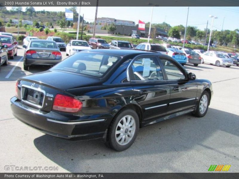 Ebony Black / Black 2003 Hyundai Sonata LX V6