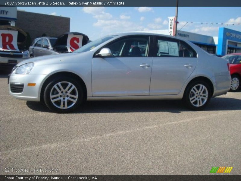 Reflex Silver Metallic / Anthracite 2007 Volkswagen Jetta 2.5 Sedan