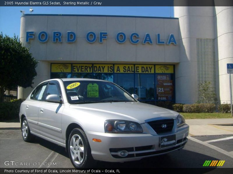 Sterling Metallic / Gray 2005 Hyundai Elantra GLS Sedan