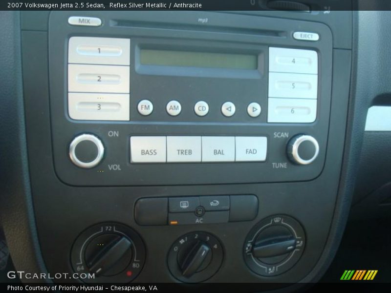 Reflex Silver Metallic / Anthracite 2007 Volkswagen Jetta 2.5 Sedan
