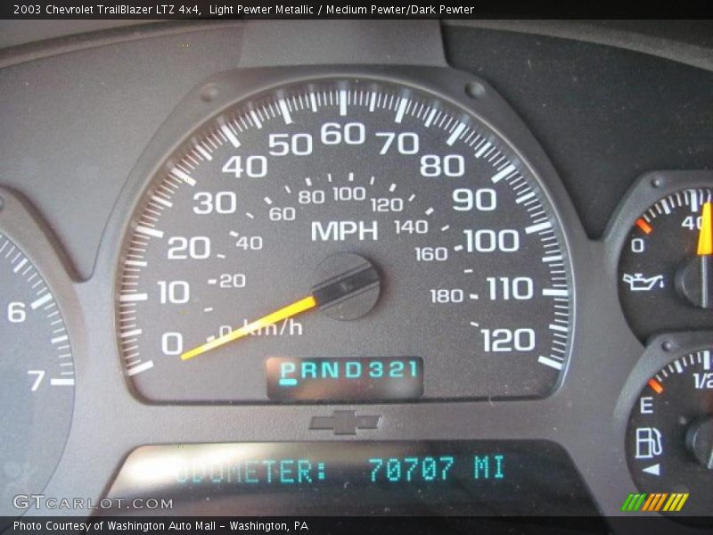 Light Pewter Metallic / Medium Pewter/Dark Pewter 2003 Chevrolet TrailBlazer LTZ 4x4