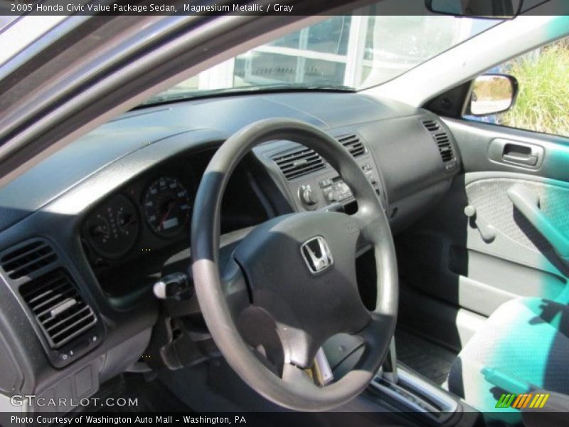 Magnesium Metallic / Gray 2005 Honda Civic Value Package Sedan