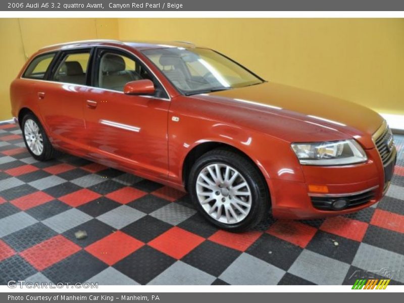 Canyon Red Pearl / Beige 2006 Audi A6 3.2 quattro Avant