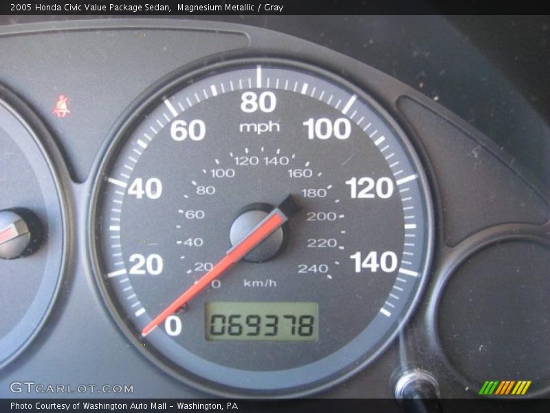 Magnesium Metallic / Gray 2005 Honda Civic Value Package Sedan