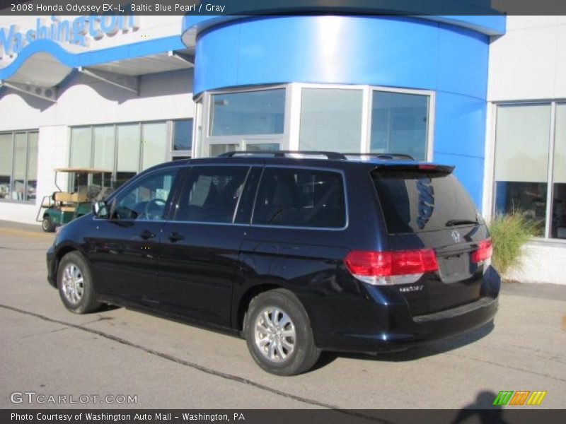 Baltic Blue Pearl / Gray 2008 Honda Odyssey EX-L