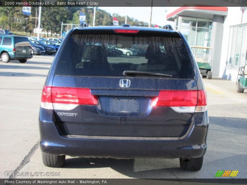 Baltic Blue Pearl / Gray 2008 Honda Odyssey EX-L