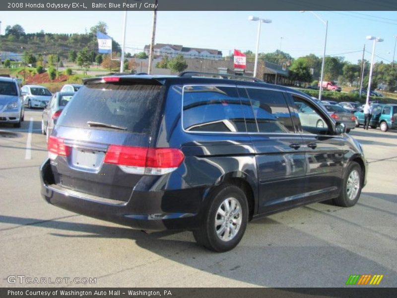 Baltic Blue Pearl / Gray 2008 Honda Odyssey EX-L