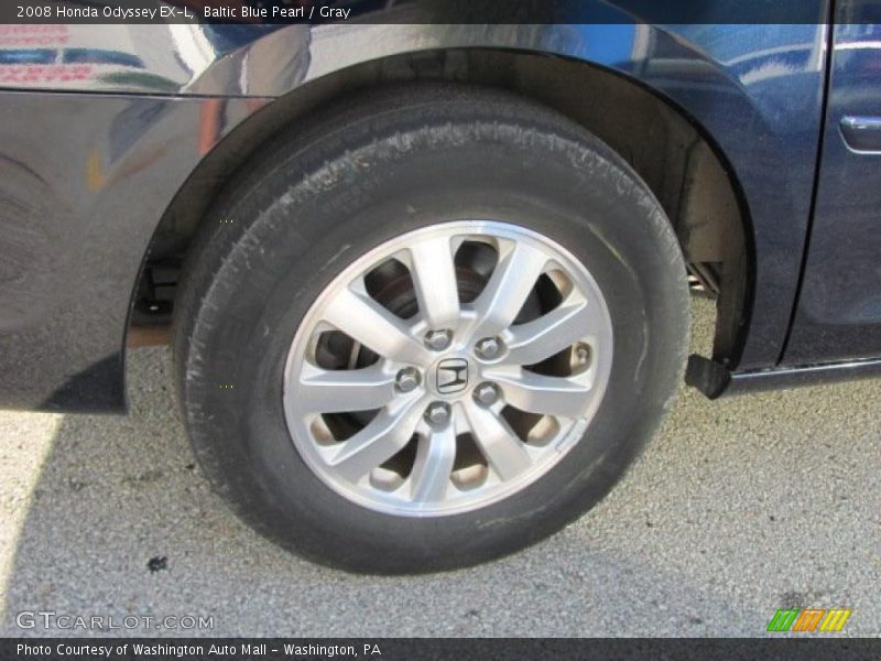 Baltic Blue Pearl / Gray 2008 Honda Odyssey EX-L
