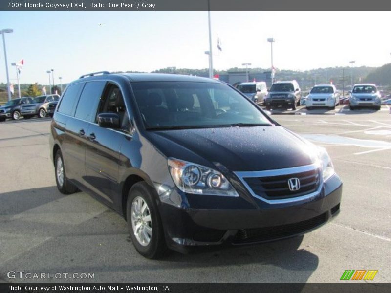 Baltic Blue Pearl / Gray 2008 Honda Odyssey EX-L