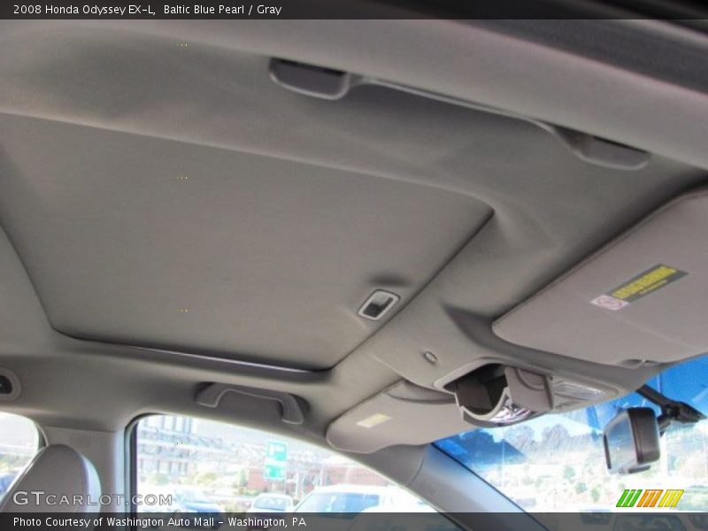 Baltic Blue Pearl / Gray 2008 Honda Odyssey EX-L