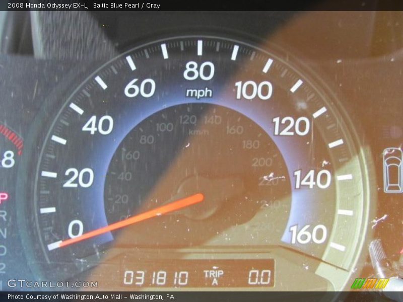 Baltic Blue Pearl / Gray 2008 Honda Odyssey EX-L