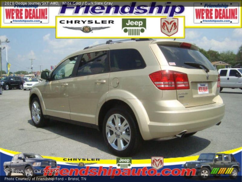 White Gold / Dark Slate Gray 2010 Dodge Journey SXT AWD