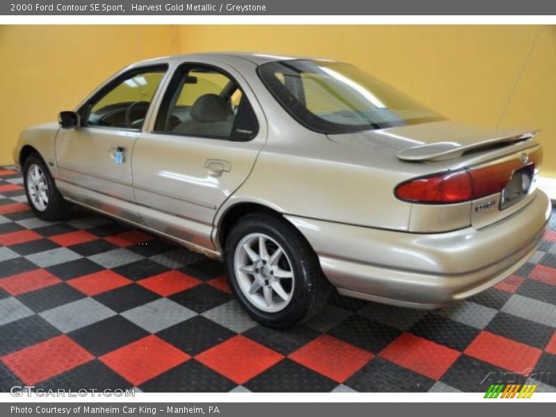 Harvest Gold Metallic / Greystone 2000 Ford Contour SE Sport