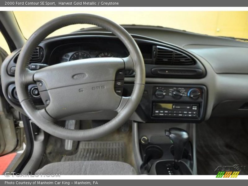Harvest Gold Metallic / Greystone 2000 Ford Contour SE Sport