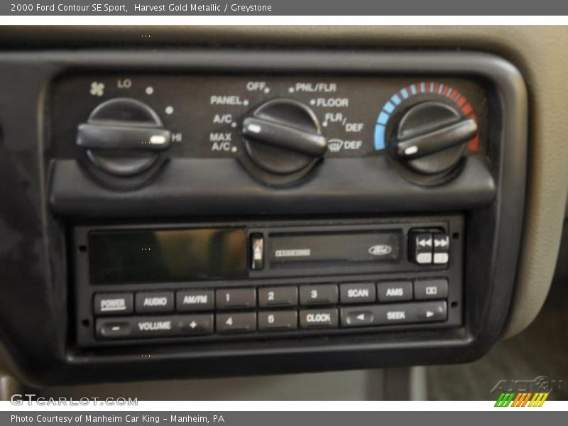 Harvest Gold Metallic / Greystone 2000 Ford Contour SE Sport