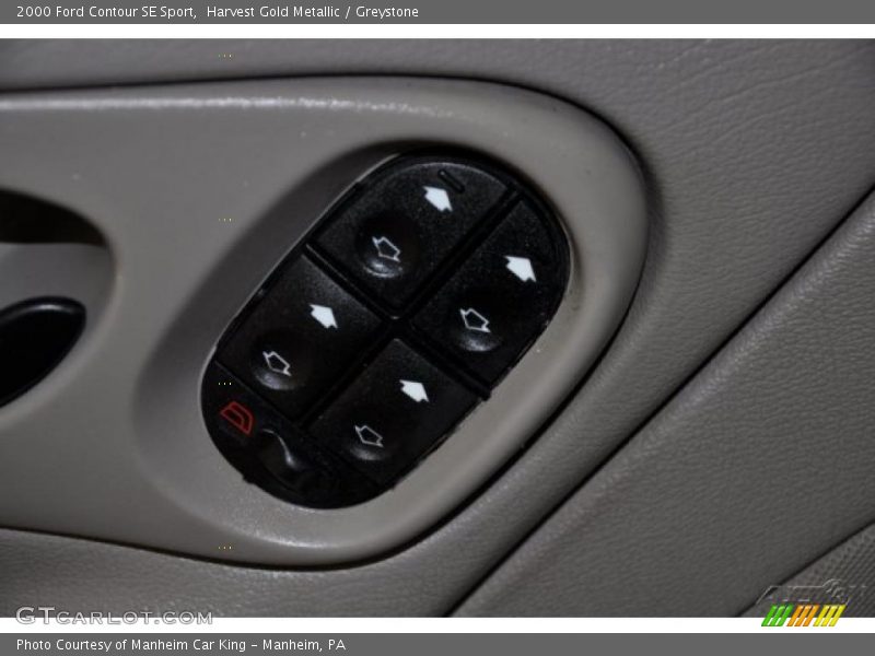 Harvest Gold Metallic / Greystone 2000 Ford Contour SE Sport