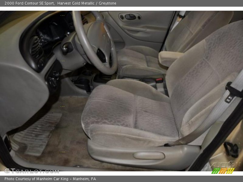 Harvest Gold Metallic / Greystone 2000 Ford Contour SE Sport