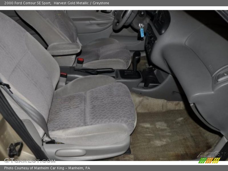 Harvest Gold Metallic / Greystone 2000 Ford Contour SE Sport