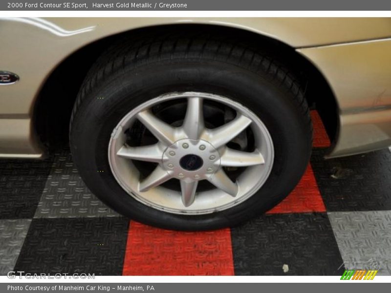 Harvest Gold Metallic / Greystone 2000 Ford Contour SE Sport