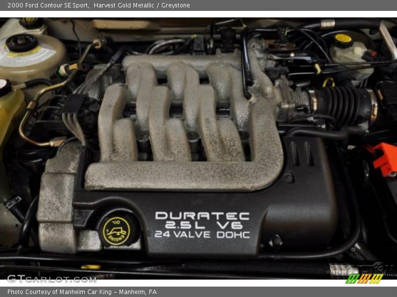 Harvest Gold Metallic / Greystone 2000 Ford Contour SE Sport