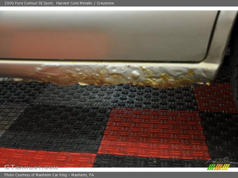 Harvest Gold Metallic / Greystone 2000 Ford Contour SE Sport