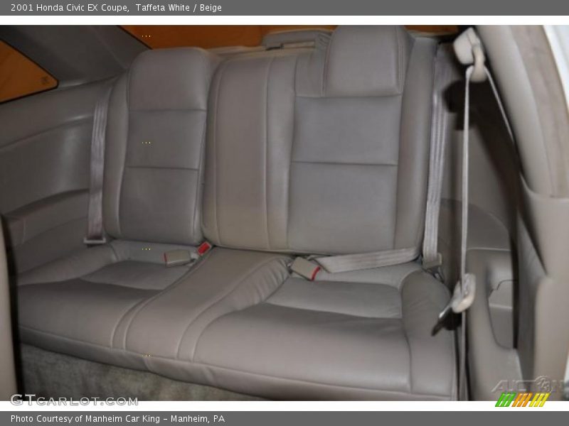 Taffeta White / Beige 2001 Honda Civic EX Coupe