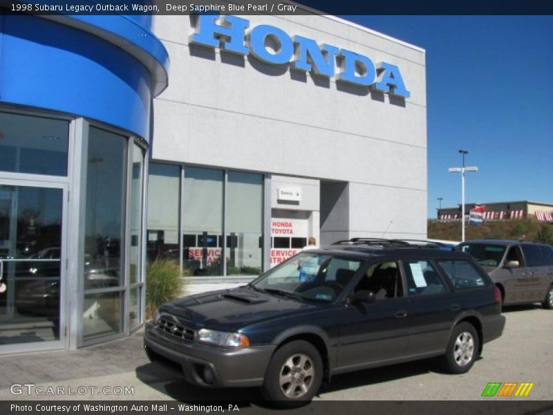 Deep Sapphire Blue Pearl / Gray 1998 Subaru Legacy Outback Wagon