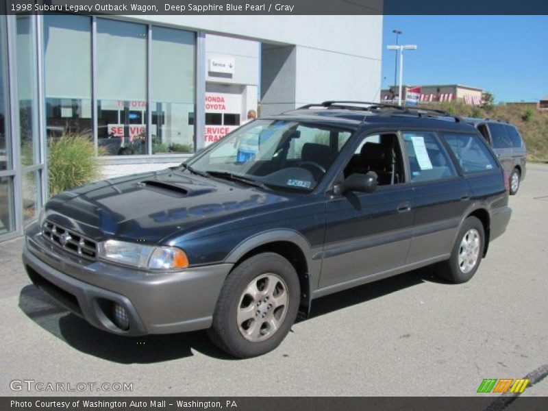 Deep Sapphire Blue Pearl / Gray 1998 Subaru Legacy Outback Wagon