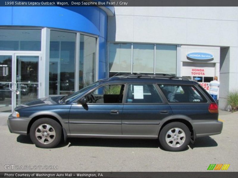 Deep Sapphire Blue Pearl / Gray 1998 Subaru Legacy Outback Wagon