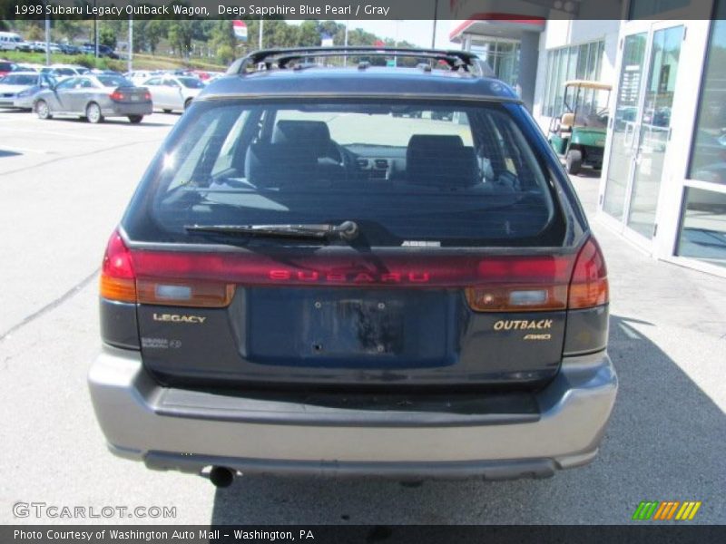 Deep Sapphire Blue Pearl / Gray 1998 Subaru Legacy Outback Wagon