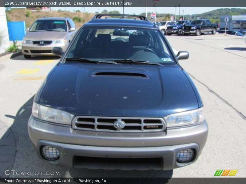 Deep Sapphire Blue Pearl / Gray 1998 Subaru Legacy Outback Wagon