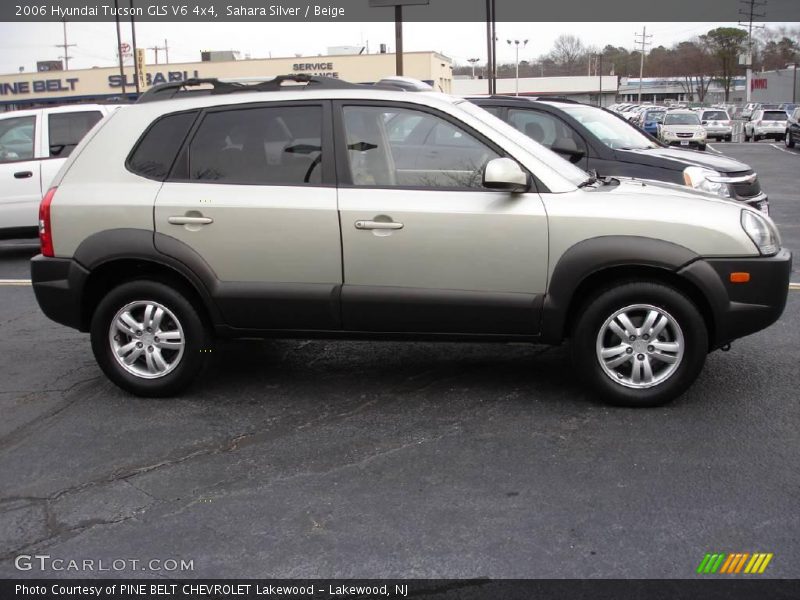 Sahara Silver / Beige 2006 Hyundai Tucson GLS V6 4x4